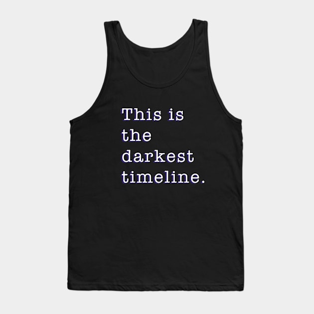 This is The Darkest Timeline Community Comedy Evil Abed Multiverse Tank Top by Created by JR